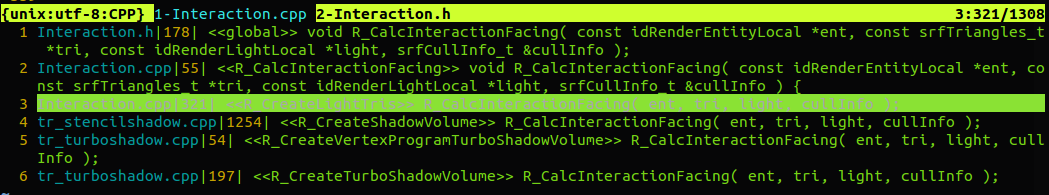cscope find reference结果" "cscope find reference结果